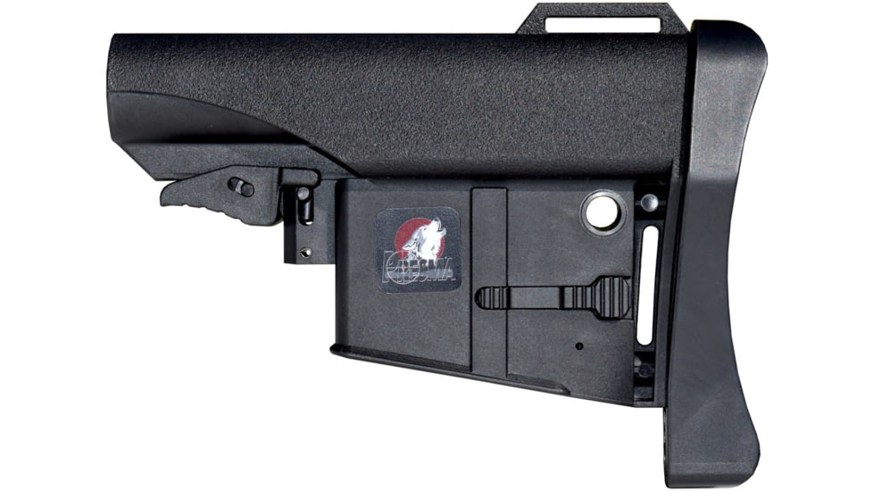 Presma A-R15/M16 Mil-Spec Stock w/ Built-In Magazine Carrier, 5.56x45,.223 Remington, Black, AAST15