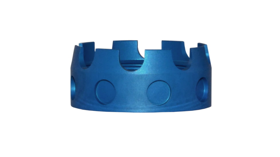 Presma Aluminum Castle Nut for .223/5.56/.308 Buffer Tube Receiver End Plates, Blue, ABNT03-BL