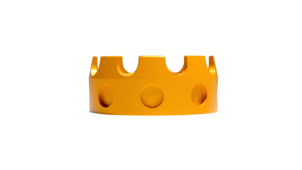 Presma Aluminum Castle Nut for .223/5.56/.308 Buffer Tube Receiver End Plates, Golden, ABNT03-GL