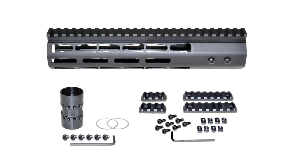 Presma AR-10 LR 308 Super Light M-LOK Series Free Float Handguards, 10in DPMS Low Profile, Black, M38M/L10