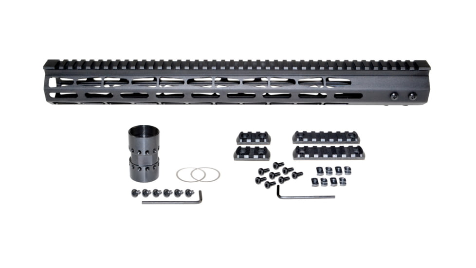 Presma AR-10 LR 308 Super Light M-LOK Series Free Float Handguards, 17in DPMS Low Profile, Black, M38M/L17