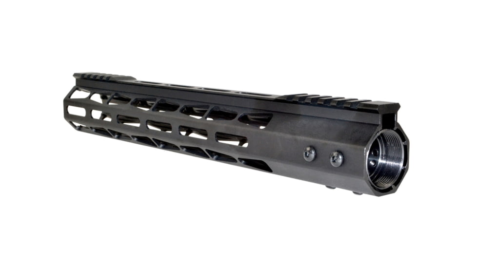 Presma AR-10 LR 308 Super Light M-LOK Series Free Float Handguards with Partial Top Rail, 13in DPMS Low Profile, Black, M38MP/L13