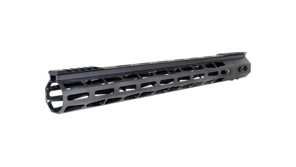 Presma AR-10 LR 308 Super Light M-LOK Series Free Float Handguards with Partial Top Rail, 17in DPMS Low Profile, Black, M38MP/L17