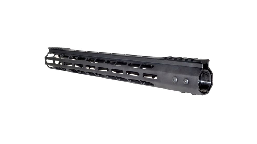 Presma AR-10 LR 308 Super Light M-LOK Series Free Float Handguards with Partial Top Rail, 17in DPMS Low Profile, Black, M38MP/L17