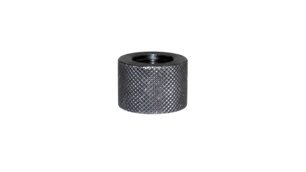 Presma AR-15 Bull Barrel Thread Protector Nut for 1/2inx28tpi Muzzle Threading, Black Carbon Steel, BTPR03