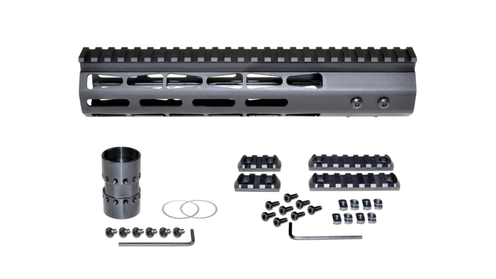 Presma AR-15 Super Light M-LOK Series Free Float Handguards, 10in, Black, MARM10
