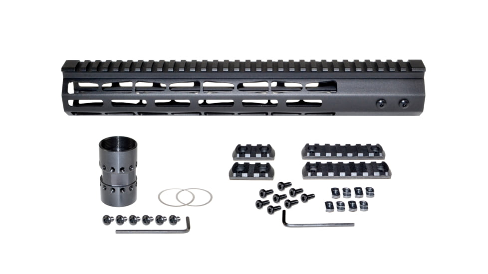 Presma AR-15 Super Light M-LOK Series Free Float Handguards, 13in, Black, MARM13