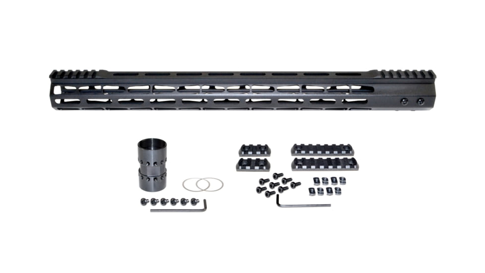 Presma AR-15 Super Light M-LOK Series Free Float Handguards with Partial Top Rail, 19in, Black, MARMP19
