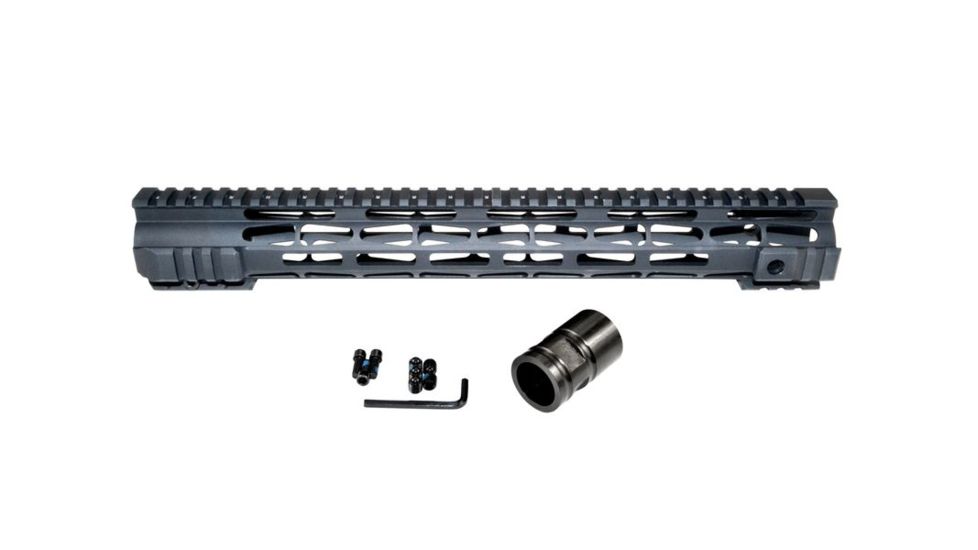 Presma AR .308 15in M-LOK Free Float Handguard Forend for .308 DPMS High Profile Pattern Upper Receiver, ID 1.54in, Matte Black, M38ML15