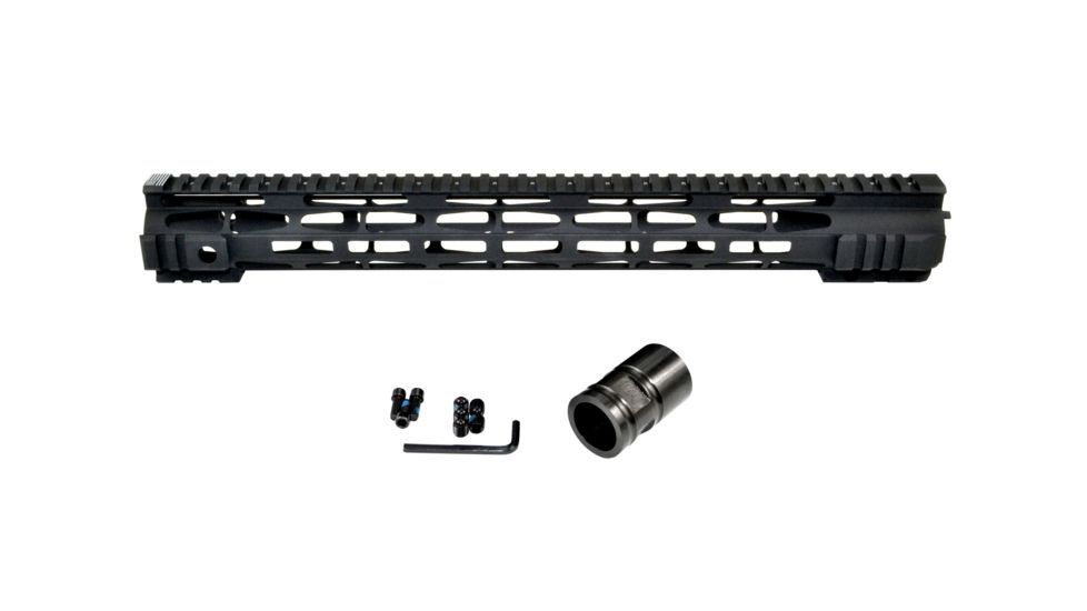 Presma AR-15 16.5in M-LOK Free Float Handguard Forend, ID 1.35in, .223/5.56, Matte Black MARML165