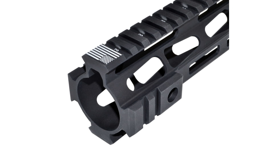 Presma AR .308 19.5in M-LOK Free Float Handguard Forend for .308 DPMS Low Profile Pattern Upper Receiver, ID 1.54in, Matte Black, M38ML195-L