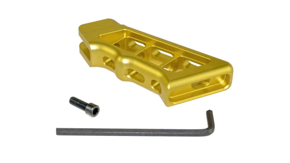 Presma AR Heavy Duty Skeletonized Rear Pistol Style Grip, Golden, GP29-G