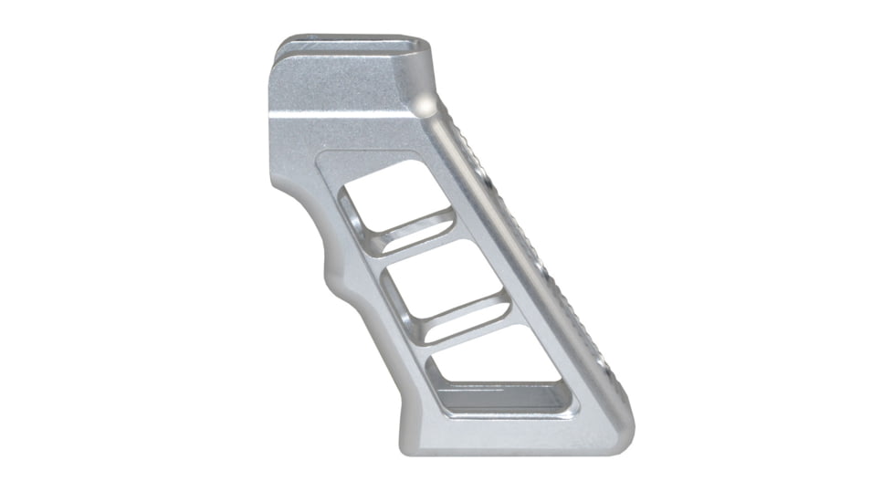 Presma AR Heavy Duty Skeletonized Rear Pistol Style Grip, Silver, GP29-S