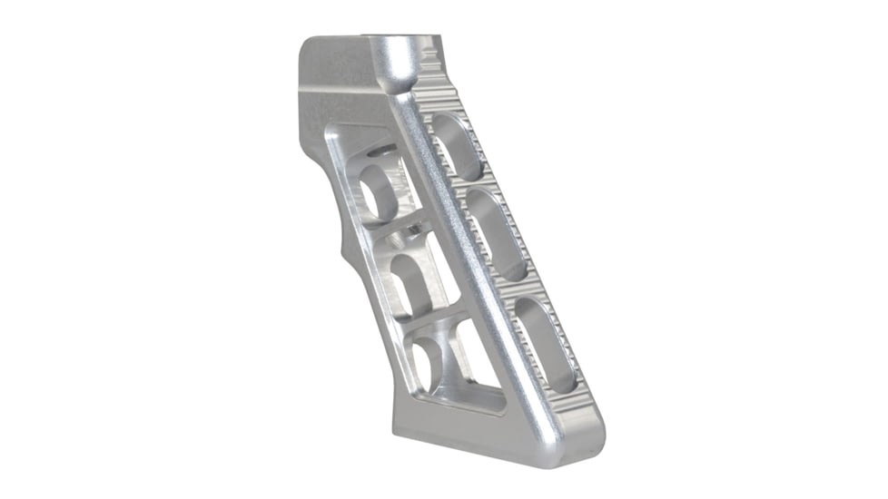 Presma AR Heavy Duty Skeletonized Rear Pistol Style Grip, Silver, GP29-S