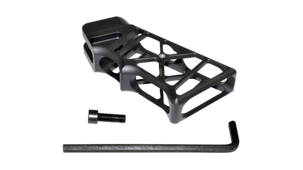 Presma AR Lightweight Skeletonized Rear Pistol Style Grip, Black, GP26