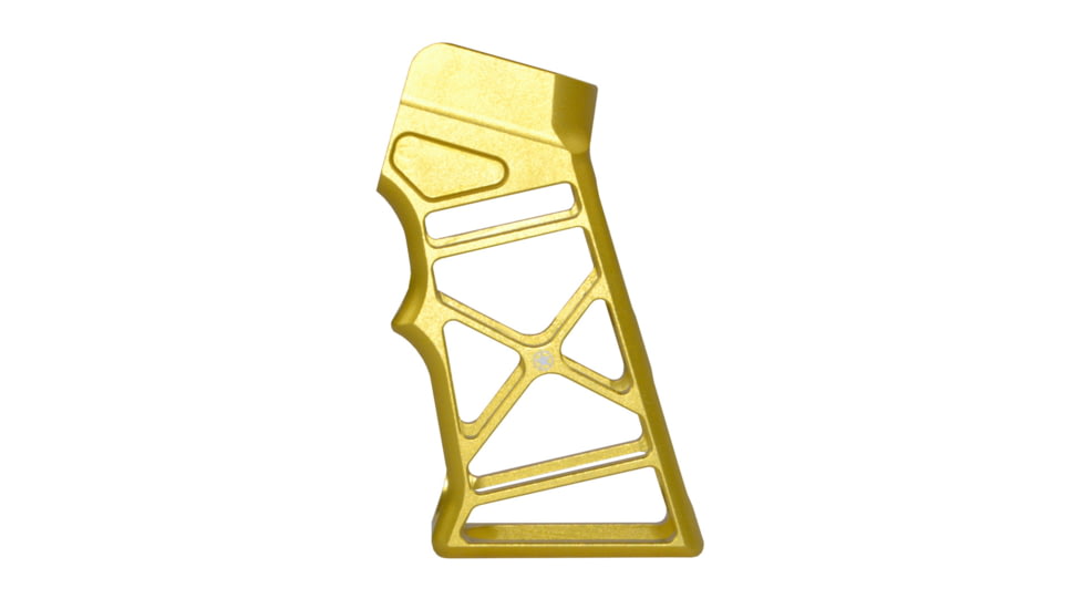 Presma AR Lightweight Skeletonized Rear Pistol Style Grip, Golden, GP26-GD