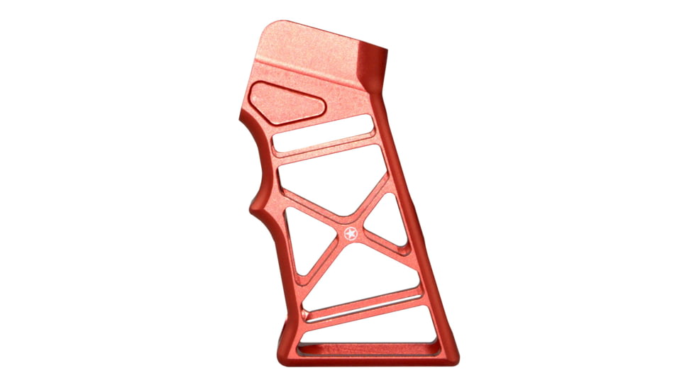 Presma AR Lightweight Skeletonized Rear Pistol Style Grip, Red, GP26-R, EDEMO1