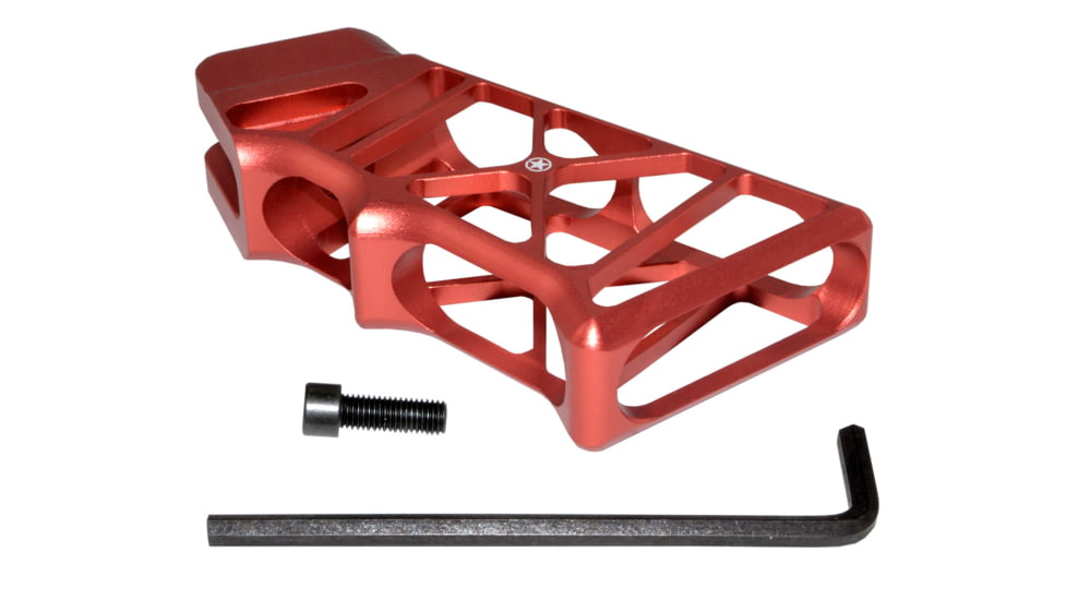 Presma AR Lightweight Skeletonized Rear Pistol Style Grip, Red, GP26-R, EDEMO1