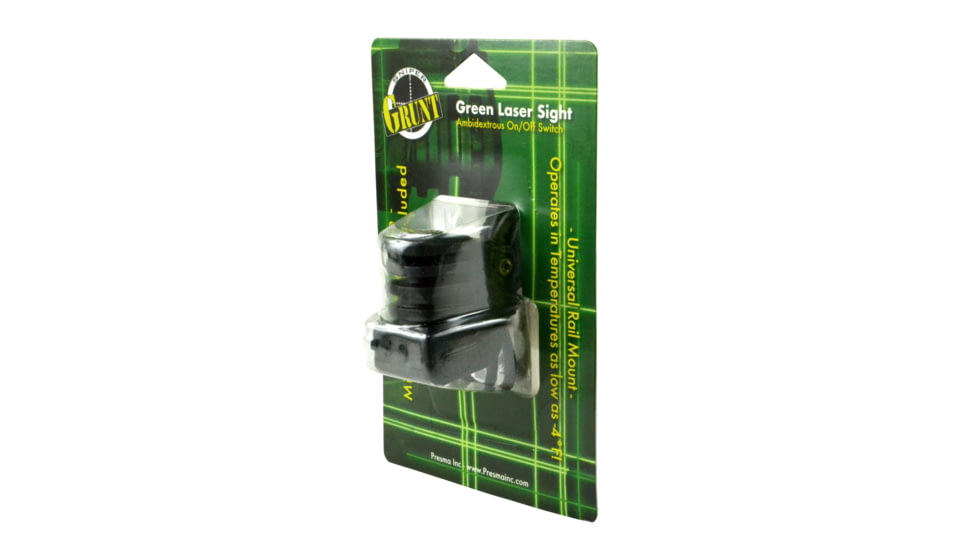 Presma Compact Green Laser Sight for Picatinny Rails, with Ambidextrous On/Off Switch, Black, LSG01