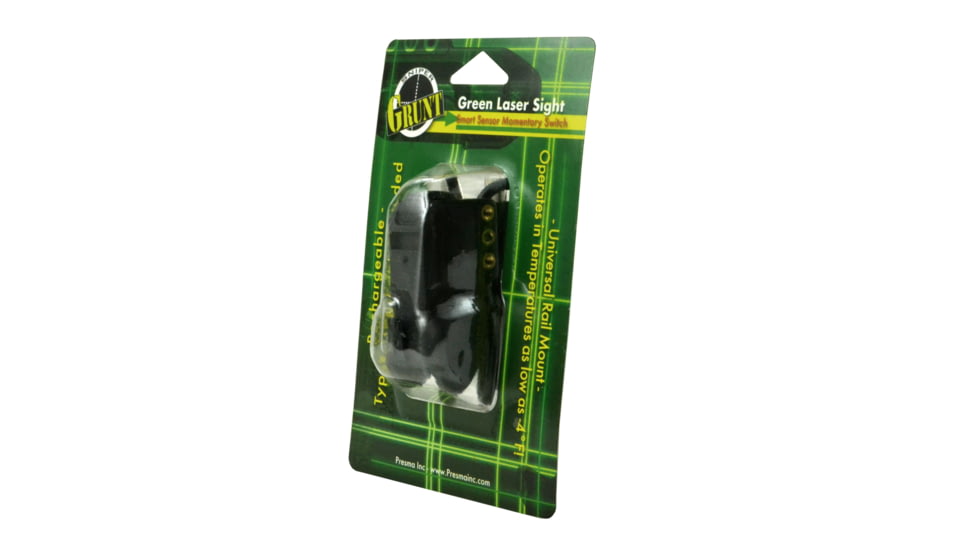 Presma Compact Green Laser Sight for Picatinny Rails, with Smart Sensor Momentary Switch, Black, LSG02