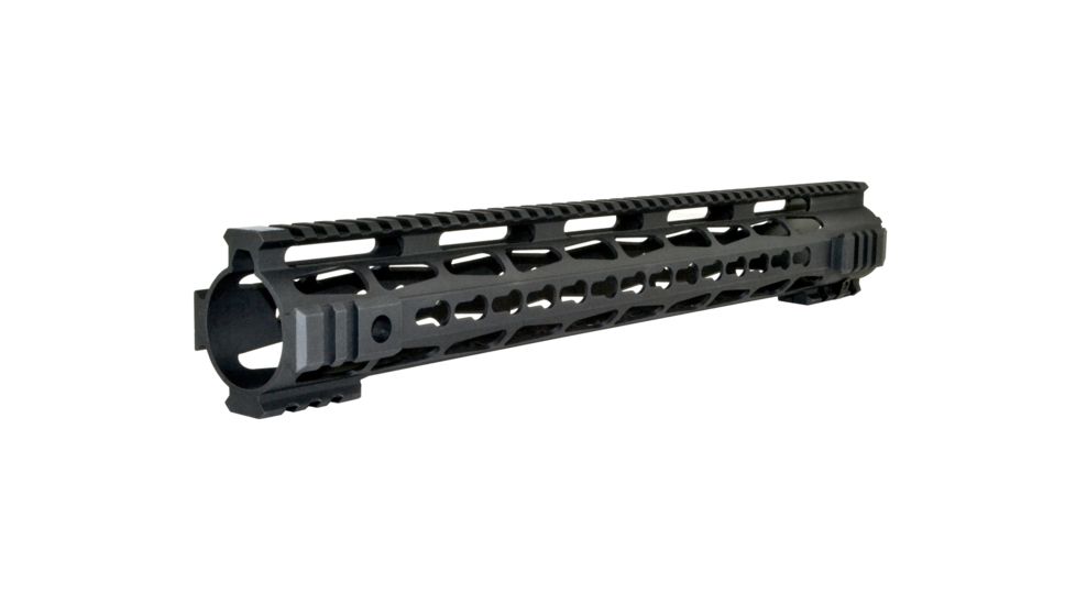 Presma Jackal 16.5in AR-15 .223.5.56 Free Float KeyMod Handguard, Super Slim ID 1.35in, 6061-T6 Aluminum Alloy w/ Steel Barrel Nut, Matte Black PRJA101
