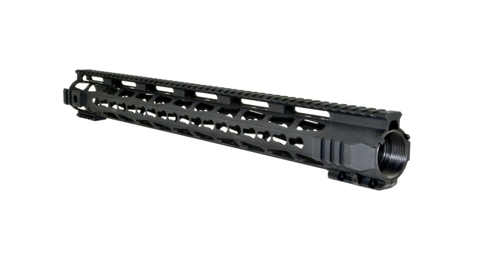Presma Jackal 19.5in Extra Long AR-15 .223.5.56 Free Float KeyMod Handguard, Super Slim ID 1.35in, 6061-T6 Aluminum Alloy w/ Steel Barrel Nut, Matte Black PRJA111