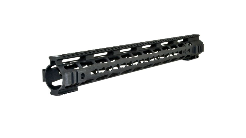 Presma Jackal 19.5in Extra Long AR-15 .223.5.56 Free Float KeyMod Handguard, Super Slim ID 1.35in, 6061-T6 Aluminum Alloy w/ Steel Barrel Nut, Matte Black PRJA111