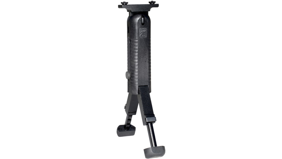 Presma Kexuan M-LOK 5 Position Foldable Foregrip w/Extendable Bipod Legs, Black, GPML31