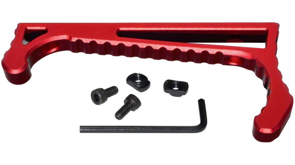 Presma Lightweight Aluminum M-LOK Handstop, Red, HSML02-R