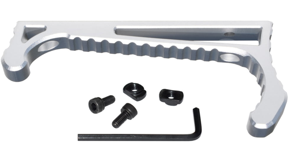 Presma Lightweight Aluminum M-LOK Handstop, Silver, HSML02-S