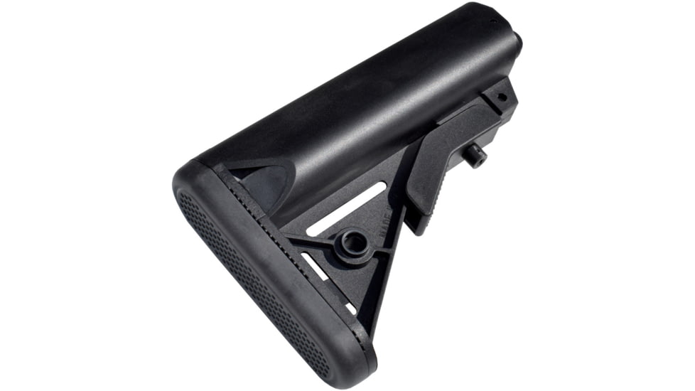 Presma Mil-Spec Adjustable Buttstock w/Slim Rubber Shoulder Recoil Pad, Black, AAST23