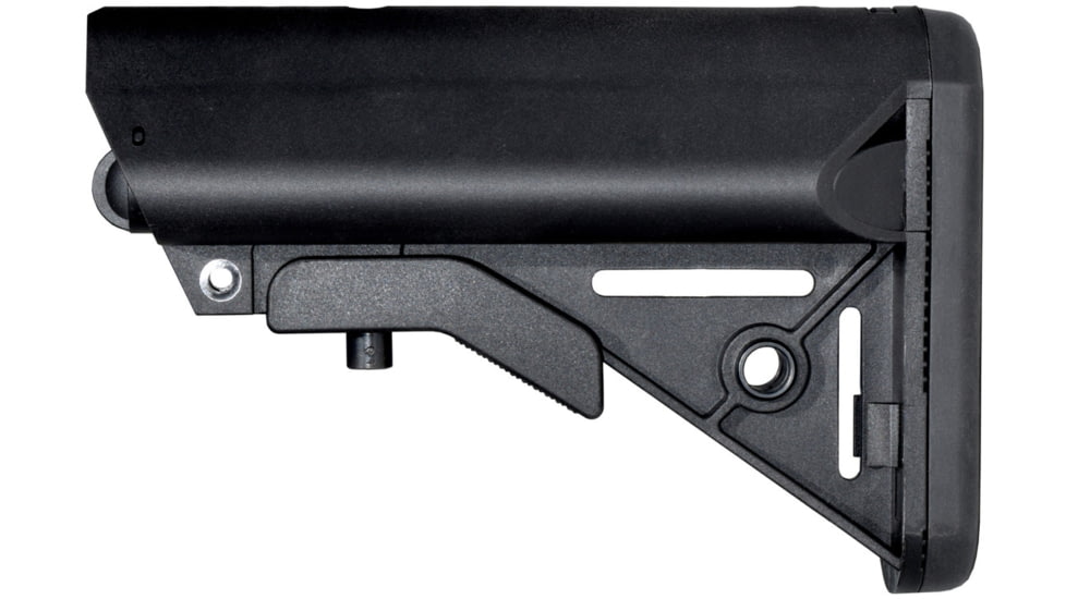Presma Mil-Spec Adjustable Buttstock w/Slim Rubber Shoulder Recoil Pad, Black, AAST23