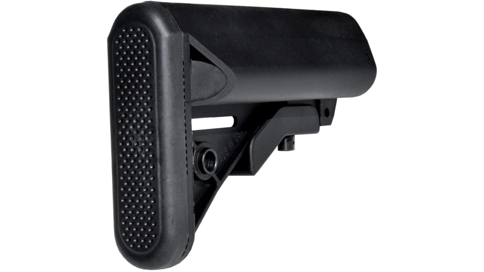 Presma Mil-Spec Adjustable Buttstock w/Slim Rubber Shoulder Recoil Pad, Black, AAST23