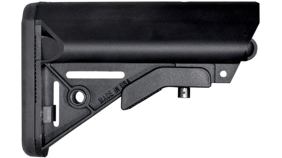 Presma Mil-Spec Adjustable Buttstock w/Slim Rubber Shoulder Recoil Pad, Black, AAST23