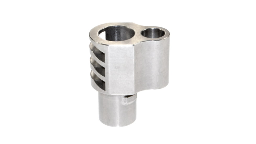 Presma Mil-Spec Muzzle Brake Recoil Compensator for 5in 1911 .45 ACP Handguns, Stainless Steel, MZ-11-SS