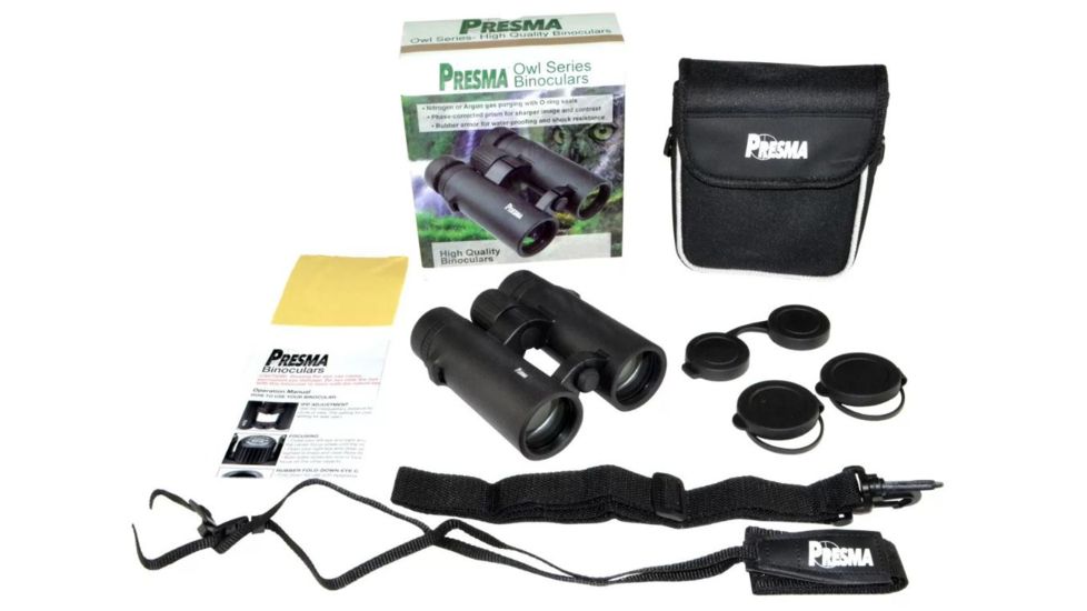 Presma Owl Series High Quality Binoculars, 10X34, Black, PROW021