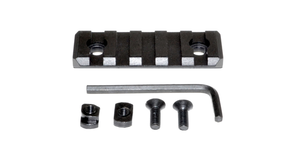 Presma Picatinny Rail Section for M-LOK Style Mounts, 5 Slot, Black, RL-ML5