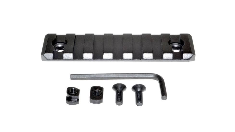 Presma Picatinny Rail Section for M-LOK Style Mounts, 7 Slot, Black, RL-ML7