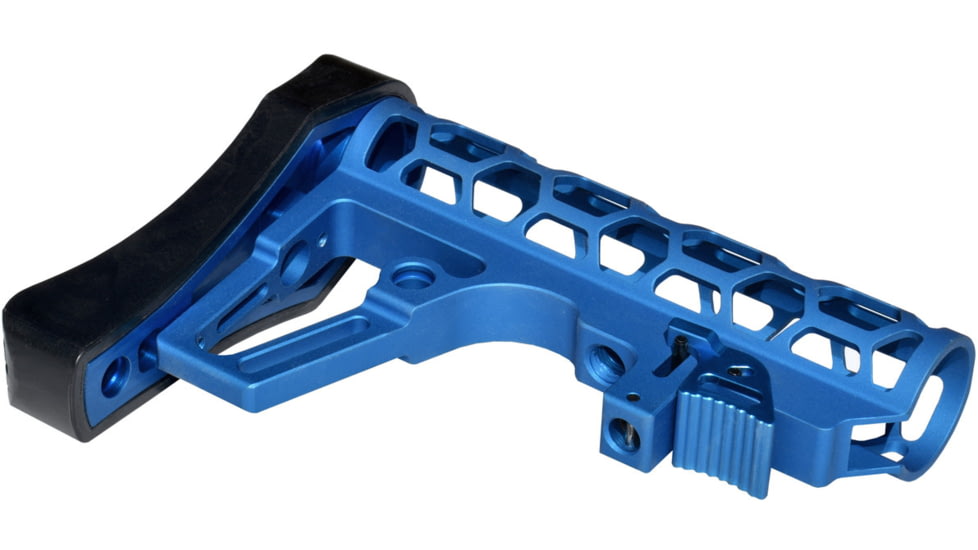 Presma Skeletonized 223/5.56/308 Buttstock Mil-Spec Tube, 6 Position, Blue, AAST25-BL