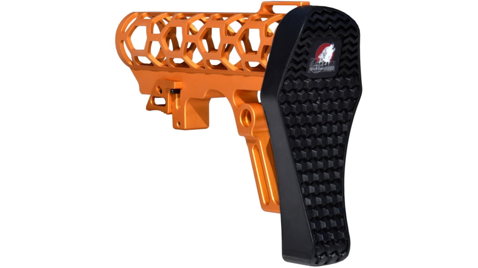 Presma Skeletonized 223/5.56/308 Buttstock Mil-Spec Tube, 6 Position, Orange, AAST25-O