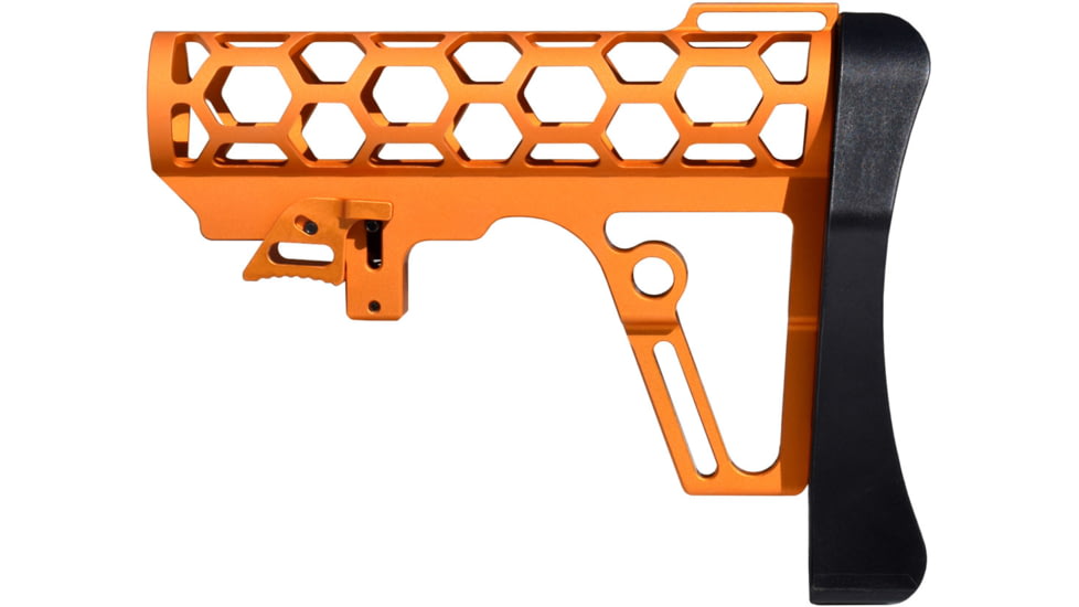Presma Skeletonized 223/5.56/308 Buttstock Mil-Spec Tube, 6 Position, Orange, AAST25-O