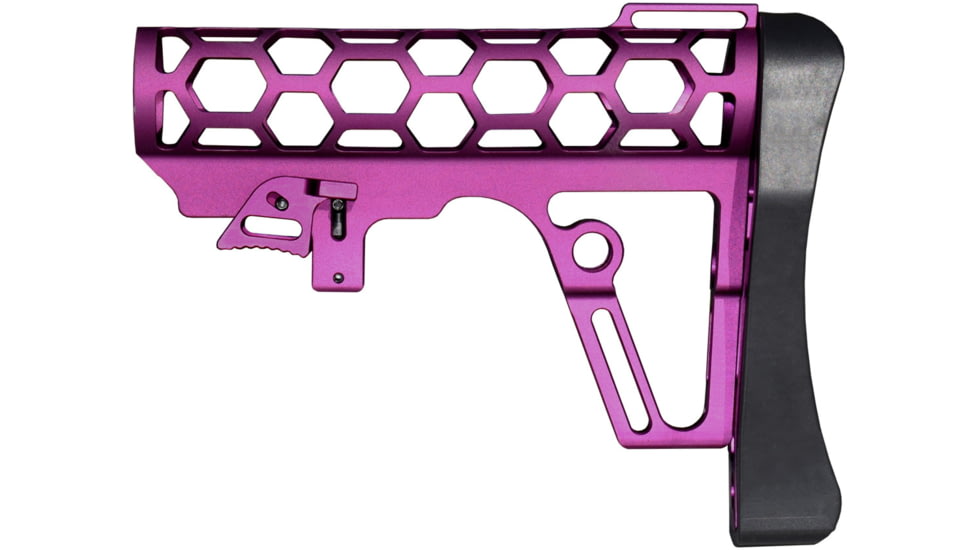Presma Skeletonized 223/5.56/308 Buttstock Mil-Spec Tube, 6 Position, Purple, AAST25-PUR