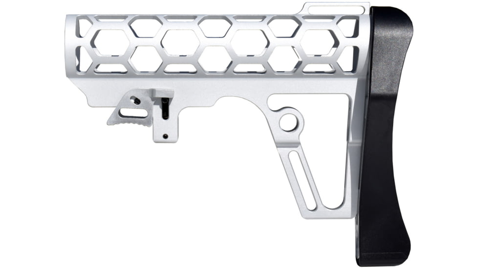 Presma Skeletonized 223/5.56/308 Buttstock Mil-Spec Tube, 6 Position, Silver, AAST25-S