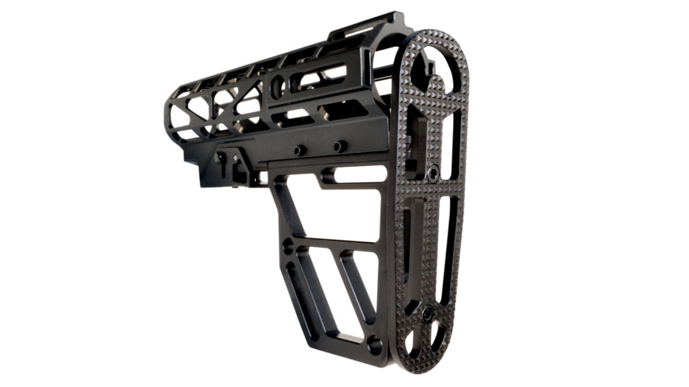 Presma Skeletonized Aluminum 6 Position Stock, Black, AAST22