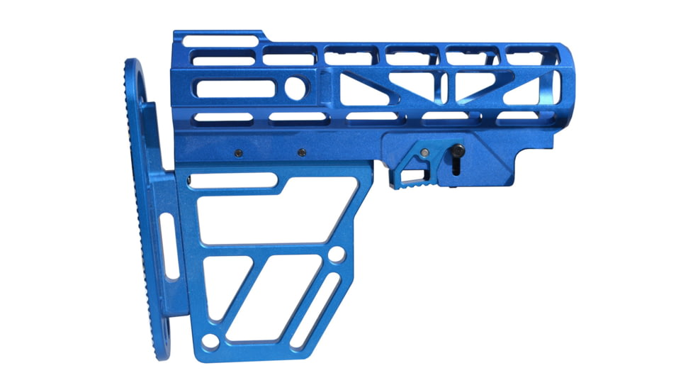 USED Presma Skeletonized Aluminum 6 Position Stock, Dark Blue, AAST22-DBL, EDEMO1