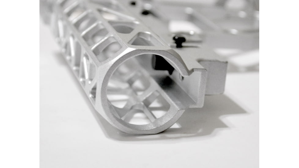 Presma Skeletonized Aluminum 6 Position Stock, Silver, AAST22-S