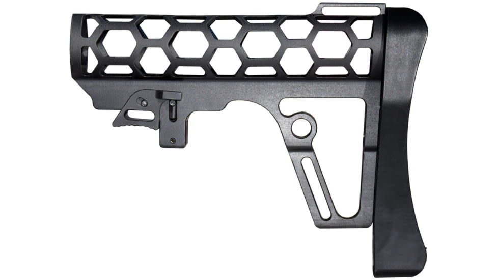 Presma Skeletonized Mil-Spec Stock Assembly, Black, A25K