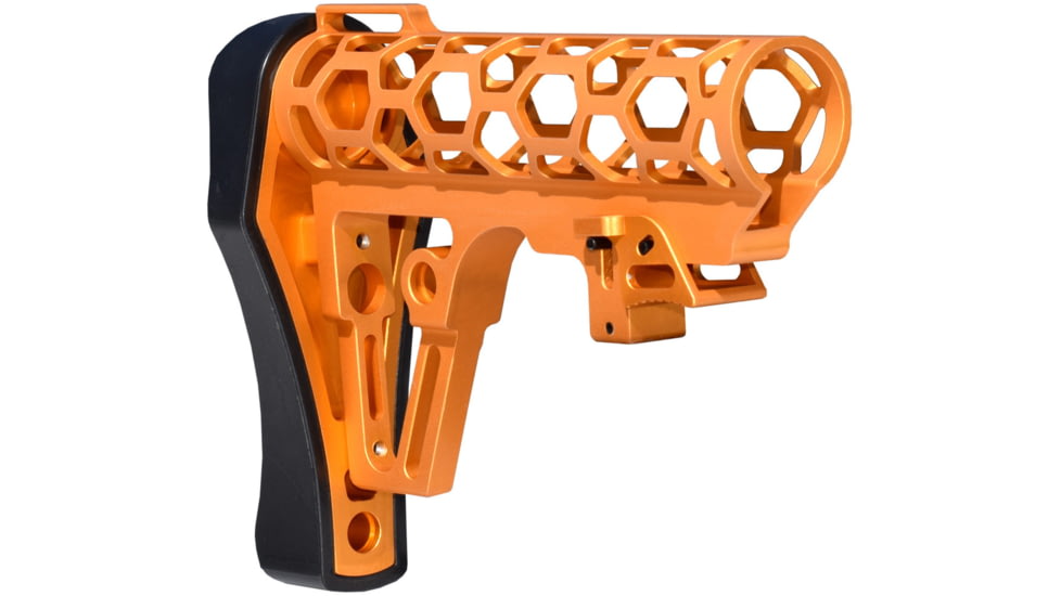 Presma Skeletonized Mil-Spec Stock Assembly, Orange, A25K-O