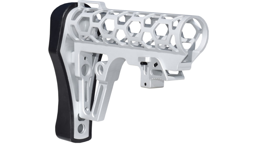 Presma Skeletonized Mil-Spec Stock Assembly, Silver, A25K-S