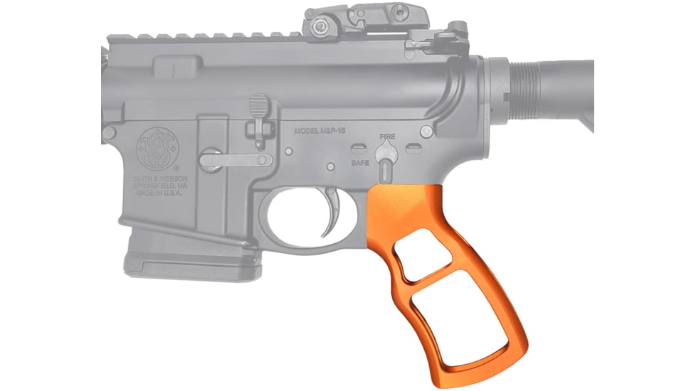 Presma Skeletonized Rear Pistol Grip for AR15, AR-10 LR-308, Orange, GP30-O